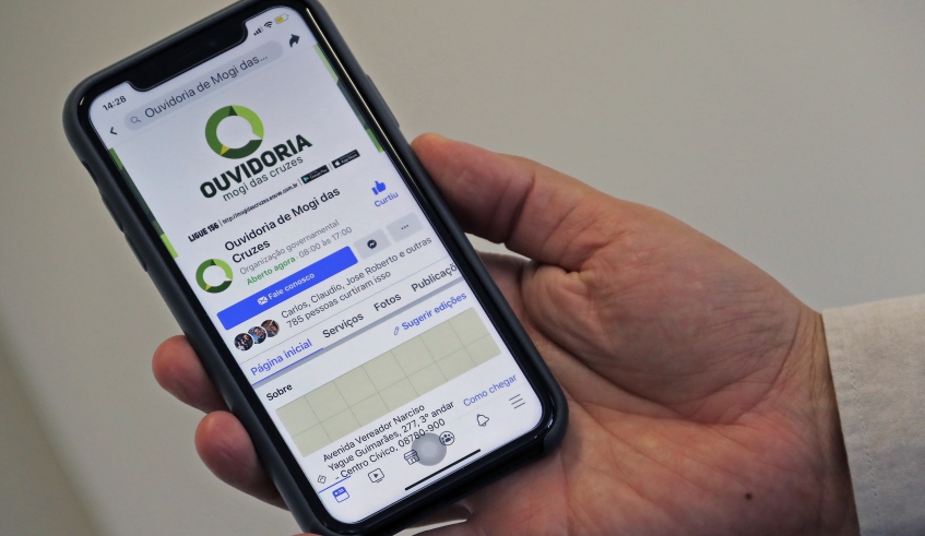 Mogianos podem registrar solicitações na Ouvidoria por meio de uma página no Facebook. Outra opção é o número de Whatsapp (Foto: Ney Sarmento/PMMC)
