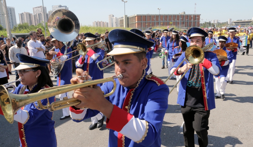 Os projetos de educação musical serão um dos destaques do Desfile Cívico-Militar (Foto: Ney Sarmento/Arquivo PMMC)