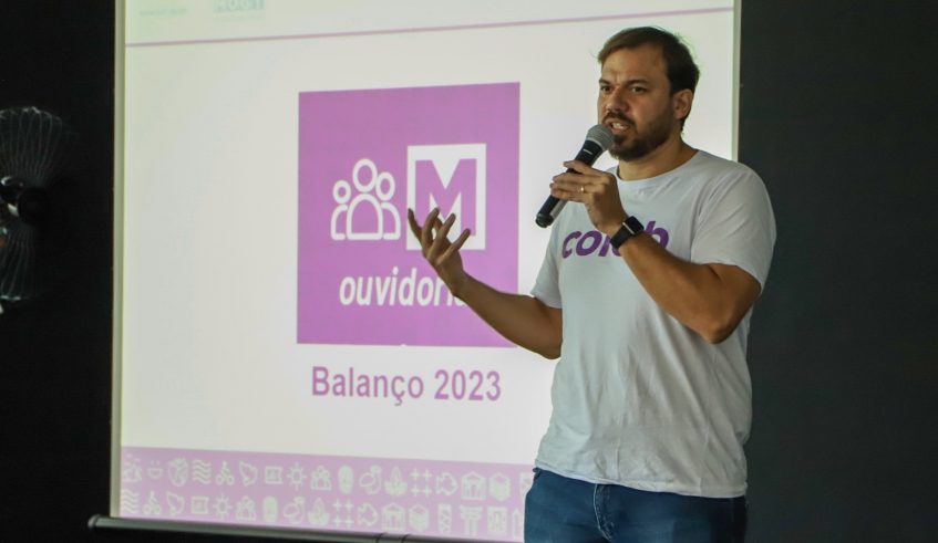 A apresentação dos resultados foi feita na Escola de Empreendedorismo, junto à equipe de gestão da Ouvidoria (Divulgação/PMMC)
