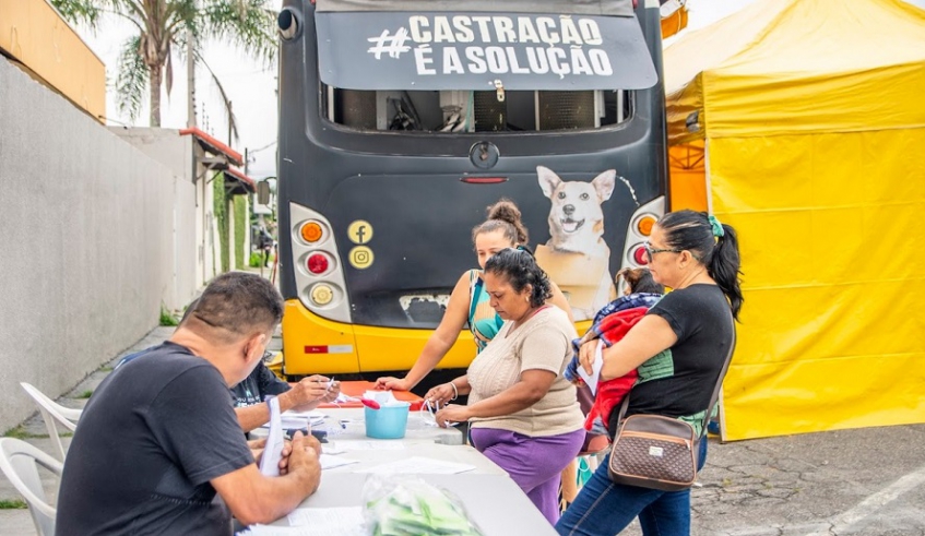 Mutirão de castração é realizado periodicamente e percorre os bairros de Mogi das Cruzes, dentro do Programa Seu Amigo Pet (Divulgação/PMMC)