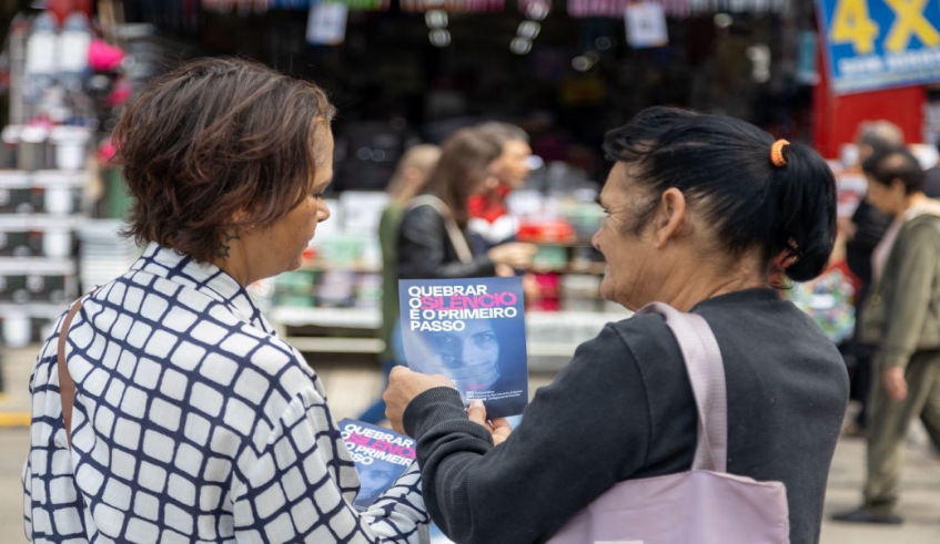 Objetivo é reforçar junto à população o compromisso de combater todas as formas de violência contra a mulher