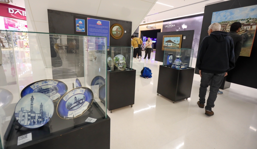 Exposição "Mogi das Cruzes, Ontem e Hoje - 465 anos de histórias" fica em cartaz até 28 de setembro, no Patteo Urupema Shopping (Divulgação/PMMC)