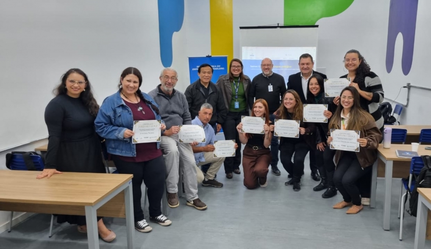 Coordenaria de Turismo realiza cerimônia de encerramento de curso de branding e marketing digital de turismo, promovido pelo Sebrae (Divulgação/PMMC)