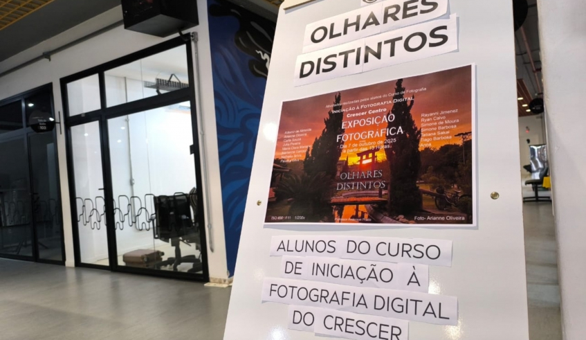 A mostra "Olhares Distintos" fica disponível para visitações gratuitas até 17 de outubro na unidade central do Crescer (Divulgação/PMMC)