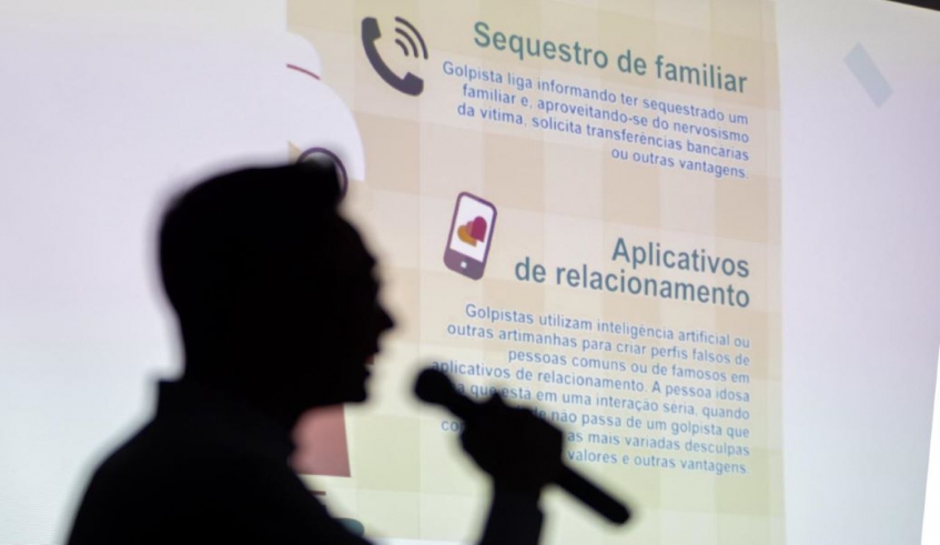 O delegado de Polícia, André Junji Ikari, proferiu palestra sobre crimes cibernéticos