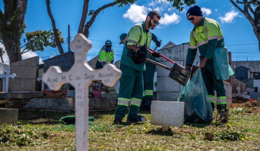 Além do prazo ampliado para proprietários providenciarem a limpeza de sepulturas, Prefeitura está promovendo a revitalização dos cemitérios (Divulgação/ PMMC)