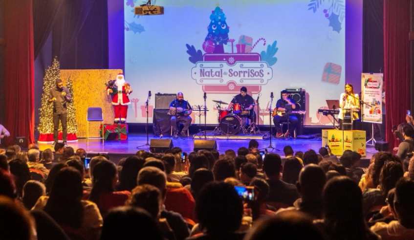 Presidente do Fundo Social, Maira Cusatis, na abertura da Campanha Natal de Sorrisos (Divulgação - PMMC)