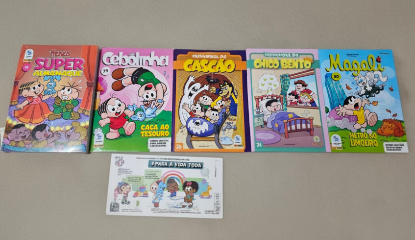 Prefeitura de Mogi das Cruzes fará entrega de kits de histórias em quadrinhos da Turma da Mônica para cerca de 150 crianças do Conjunto Santo Ângelo. (Divulgação/PMMC)