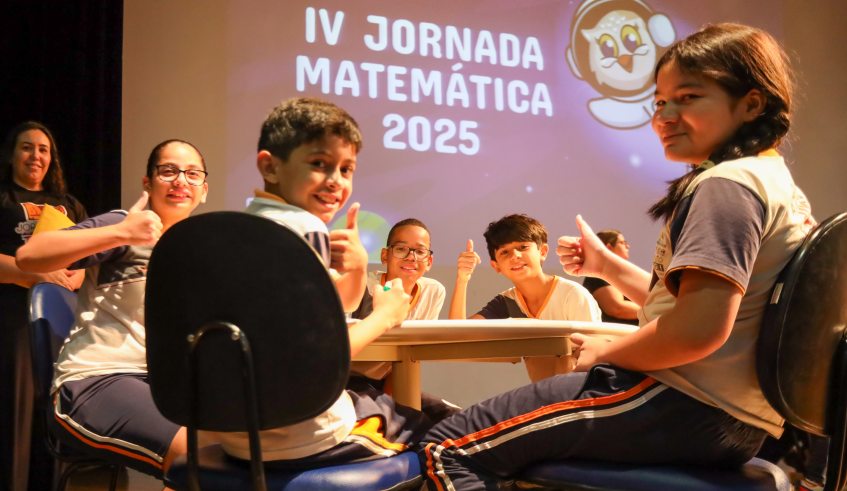 A proposta da Jornada Matemática busca criar um espaço de colaboração e troca de saberes entre os estudantes. (Divulgação/PMMC)