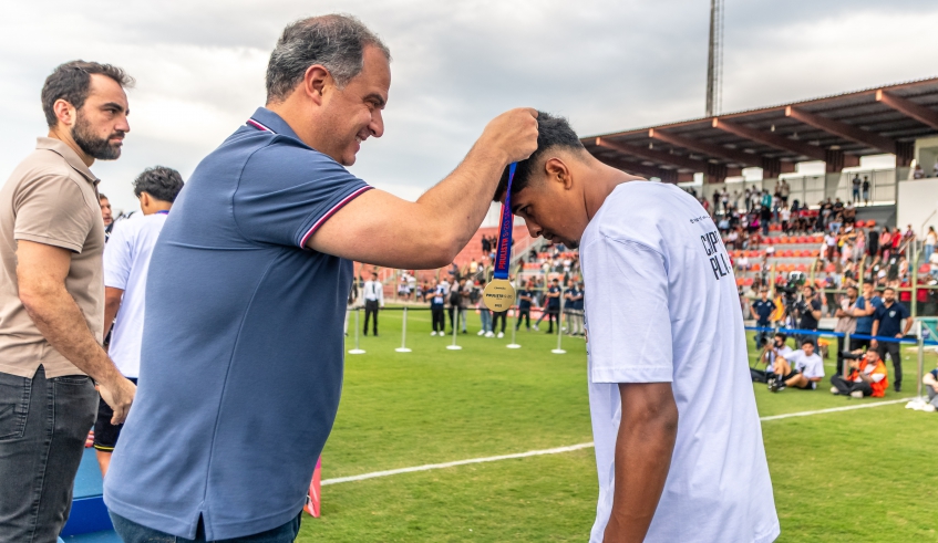 Vice-prefeito Téo Cusatis destacou a importância de o Nogueirão receber a final do Campeonato Paulista Sub-20 para a retomada do futebol em Mogi das Cruzes (Divulgação/PMMC)