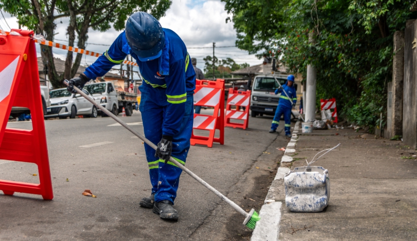 Mutirão de zeladoria em Jundiapeba seguirá até este domingo e já reúne quilômetros de vias e espaços públicos revitalizados (Divulgação/ PMMC)