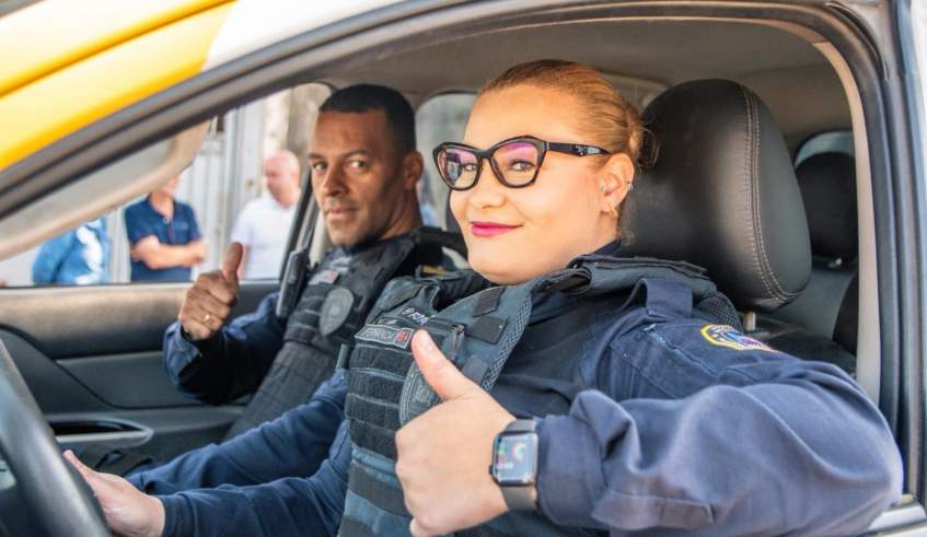 A Guarda Civil Municipal foi um dos destaques do desfile. (Divulgação/PMMC)