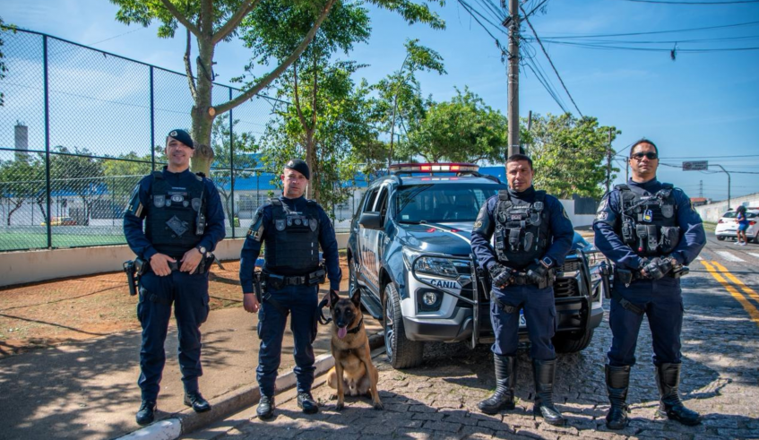 A Guarda Civil Municipal participou das comemorações. (Divulgação/PMMC)