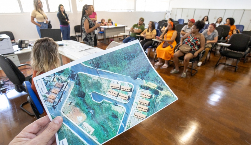 Em ordem definida por sorteio, famílias puderam selecionar as unidades que vão ocupar dentro do Condomínio Mogi R, no Conjunto Jefferson (Divulgação/ PMMC)