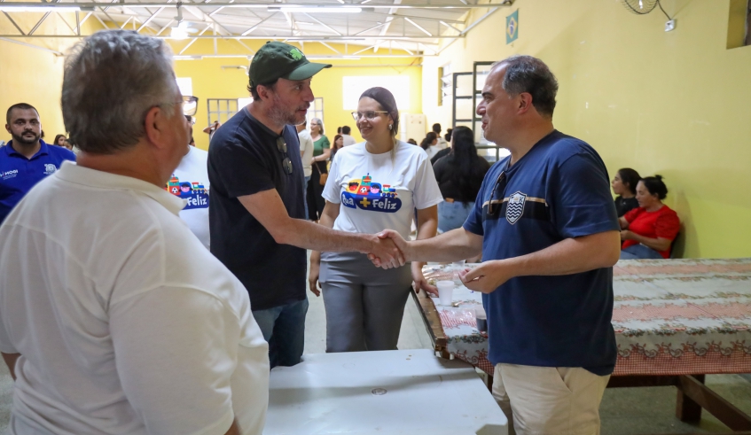 O vice-prefeito Téo Cusatis acompanhou a edição da Rua Mais Feliz no distrito de Biritiba Ussú, que reuniu cerca de 1,5 mil pessoas (Divulgação/PMMC)