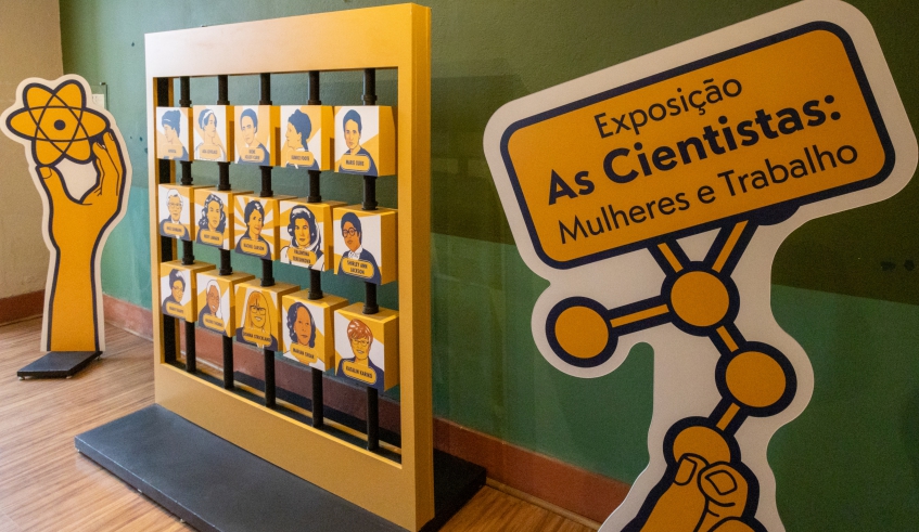 A exposição oferece uma reflexão profunda sobre a trajetória das mulheres na ciência e suas contribuições ao longo dos séculos (Divulgação/PMMC)