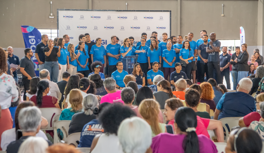 A prefeita Mara Bertaiolli lançou, na manhã desta quinta-feira (19/03), o programa Mogi Longevidade. (Divulgação/PMMC)